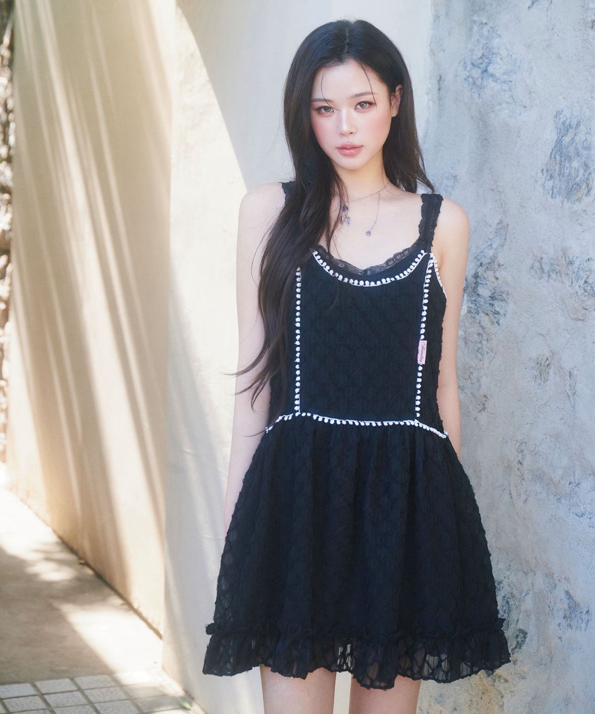뉴얼린(NEWALRIN) Tutu Frill Lace Sleeveless Dress(3colors)