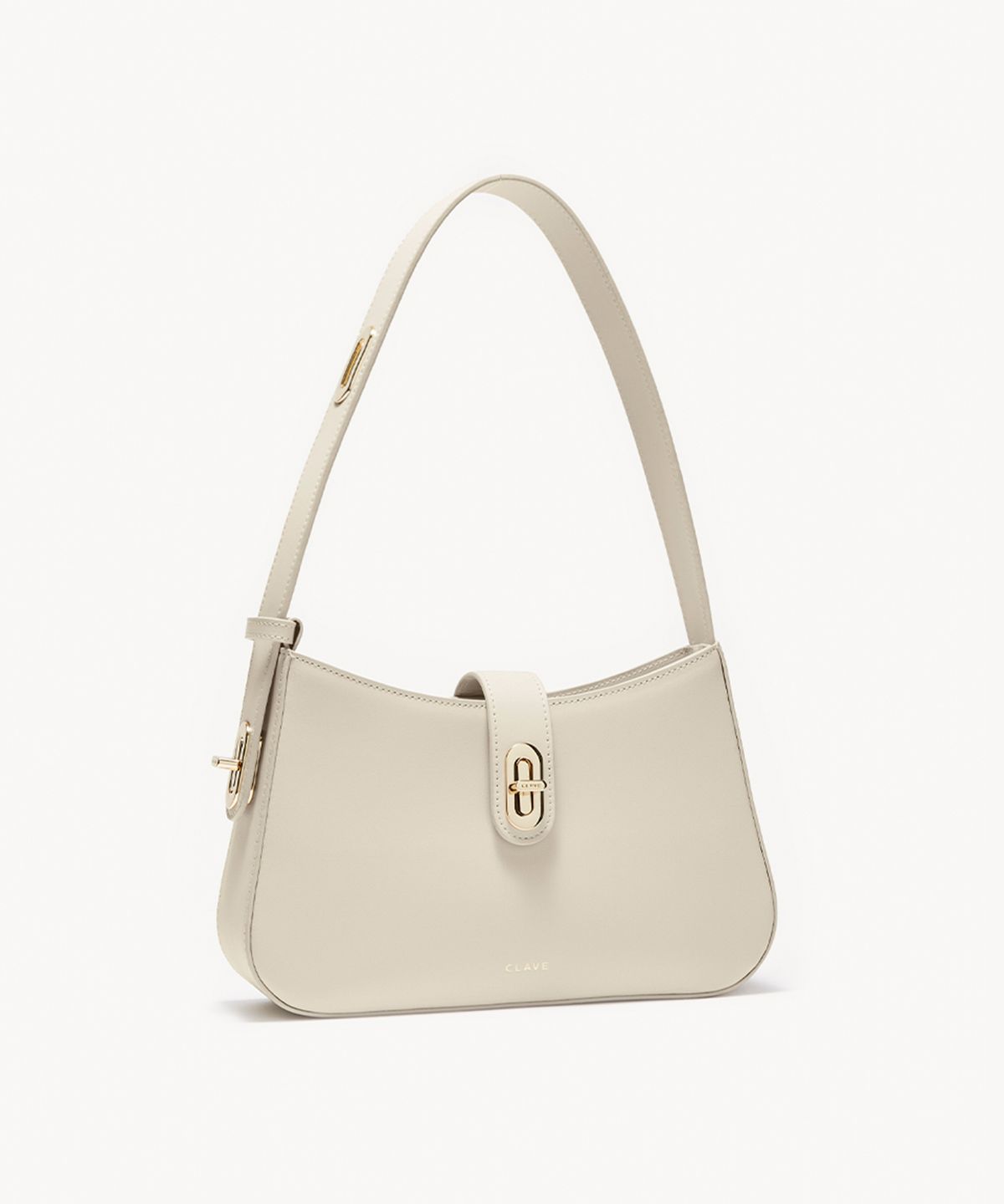 끌라베(CLAVE) 에스더 크림 화이트 숄더백 (ESTHER Cream White Shoulder Bag)