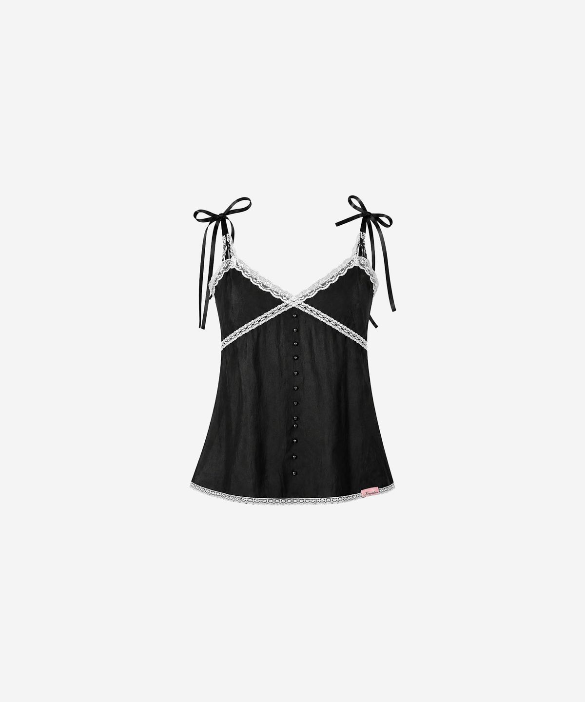 뉴얼린(NEWALRIN) Angel Satin Lace  Cami Blouse(4colors)