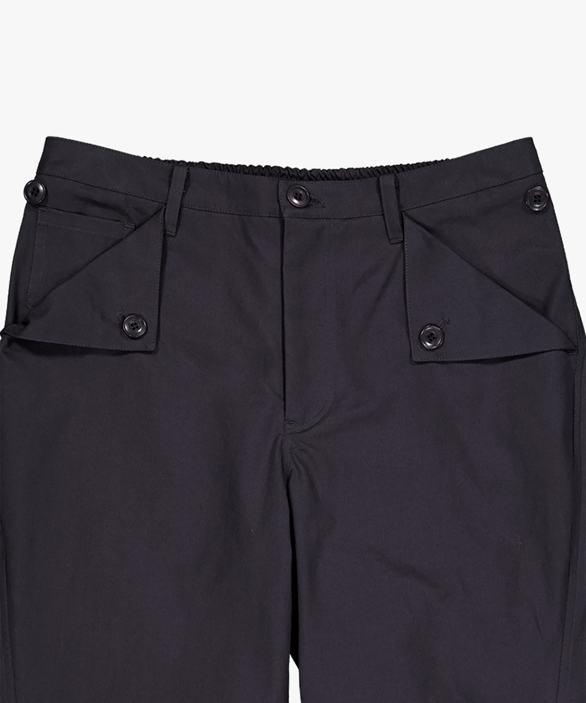 파버(FABEUR) BUTTON CAPRI PANTS (CHARCOAL)