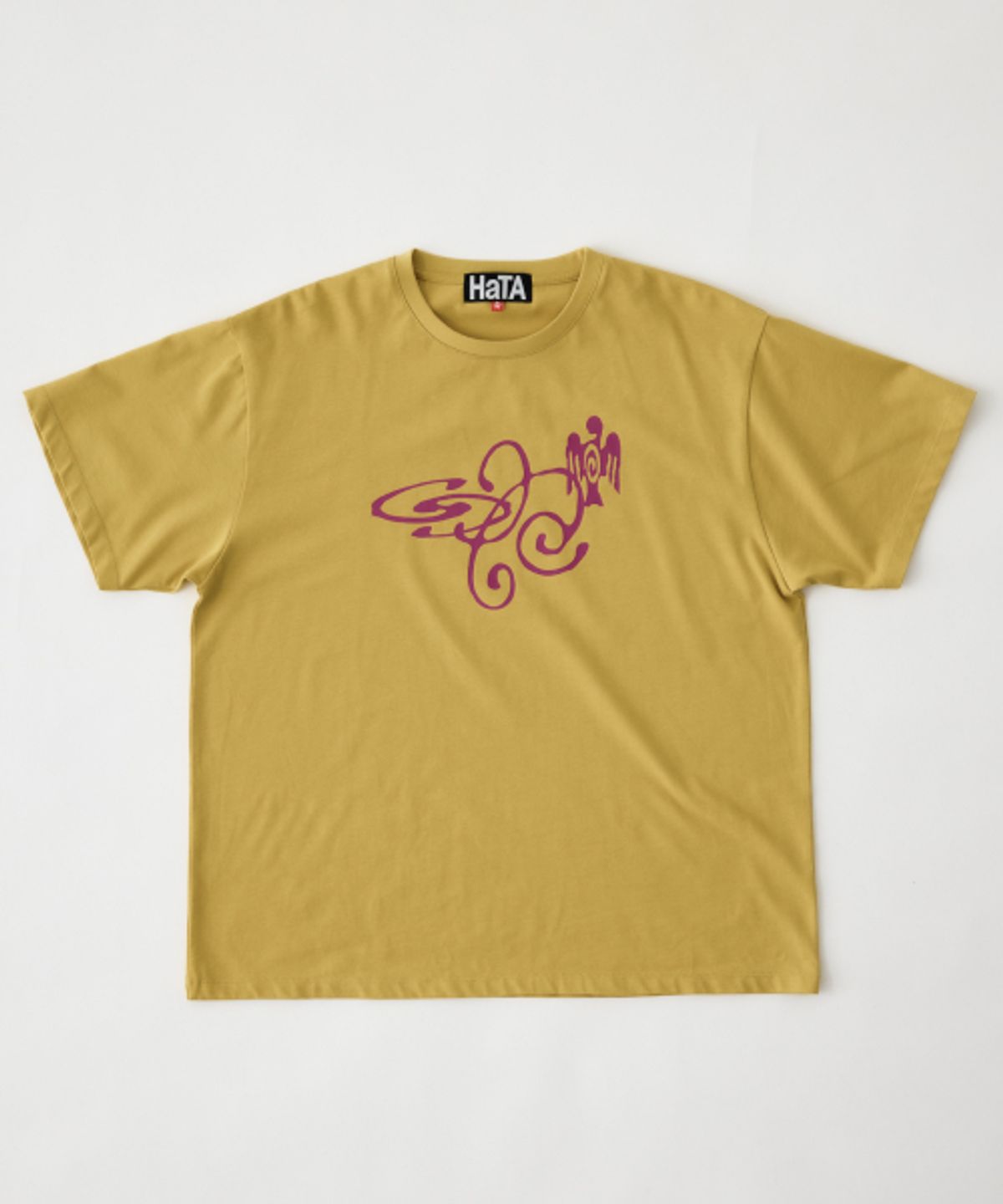 하타(HATA) Signature Graphic T-Shirt_Vintage Yellow