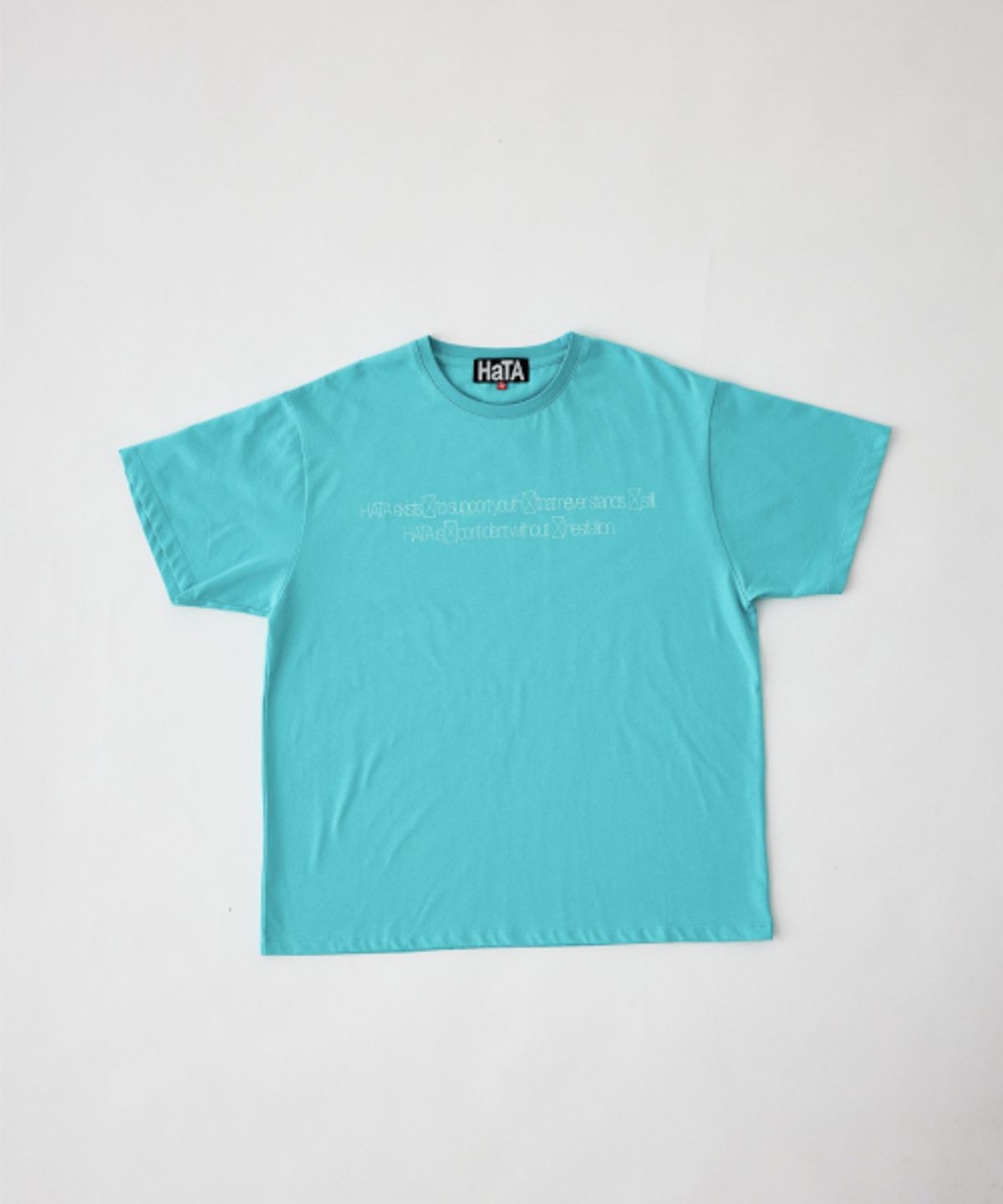하타(HATA) Signature Graphic T-Shirt_Turquoise Blue