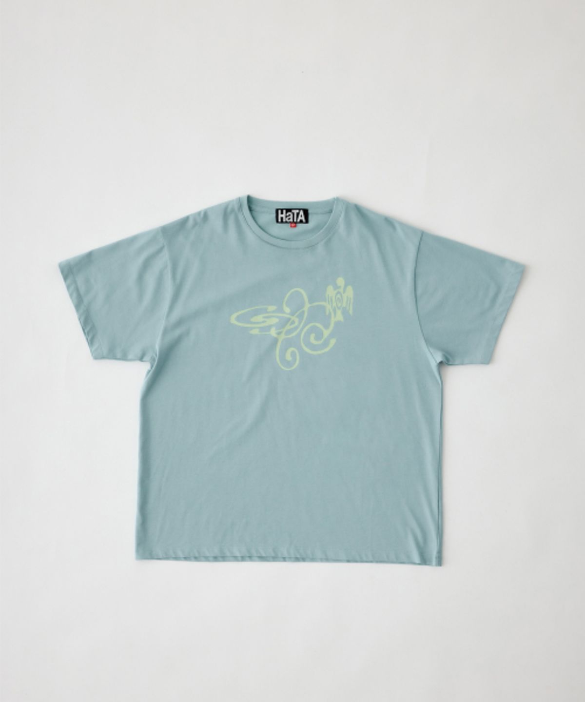 하타(HATA) Signature Graphic T-Shirt_Soft Blue