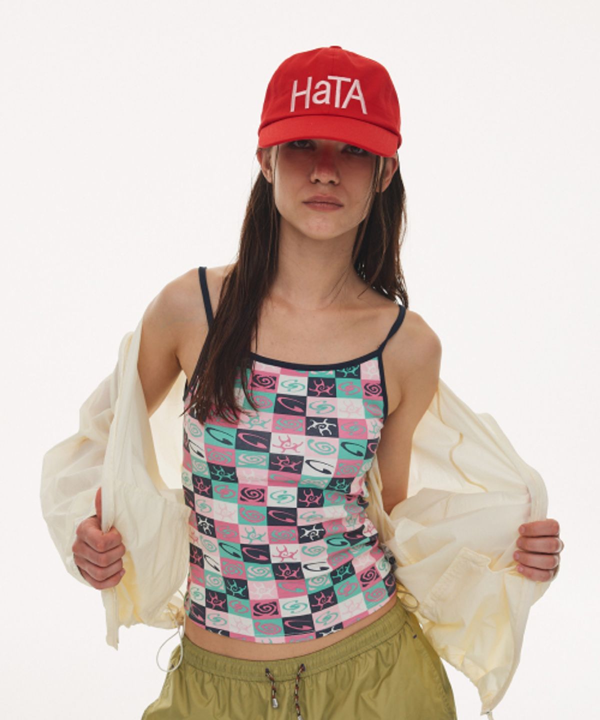 하타(HATA) 00S Cap Sleeveless_Candypop Check