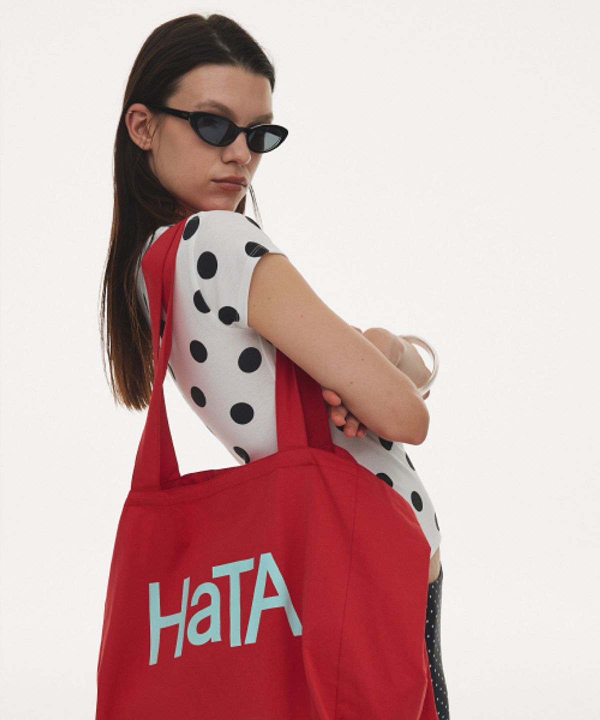 하타(HATA) Cap Sleeve T-Shirt_Dot