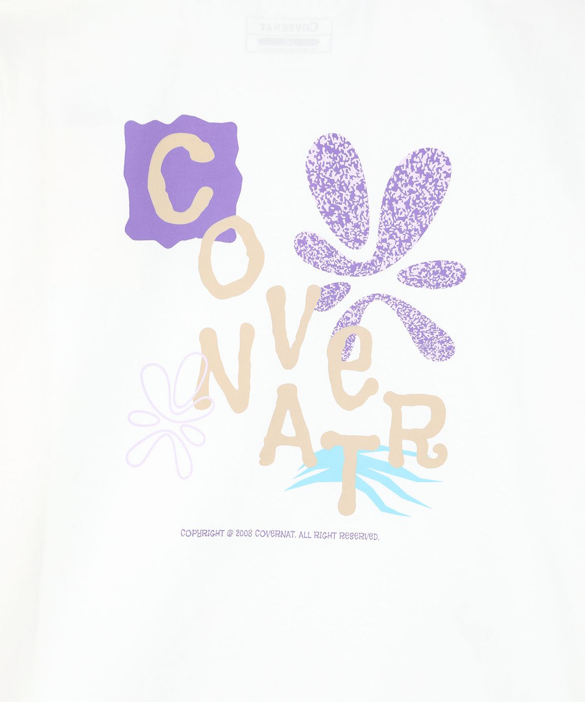 커버낫 키즈(COVERNAT KIDS) 커버라이드 살라 반팔 티셔츠 화이트 CK2603ST19WH