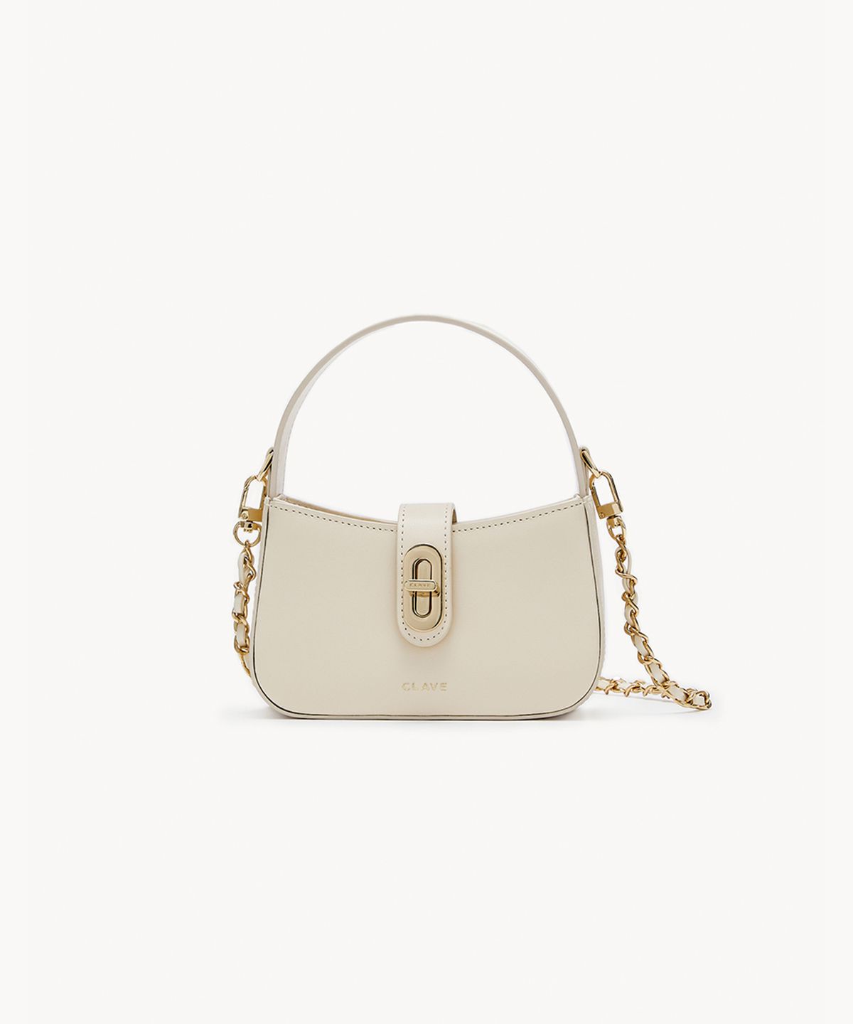 끌라베(CLAVE) 에스더 미니 크림 화이트 크로스백 (ESTHER MINI Cream White Cross Bag)