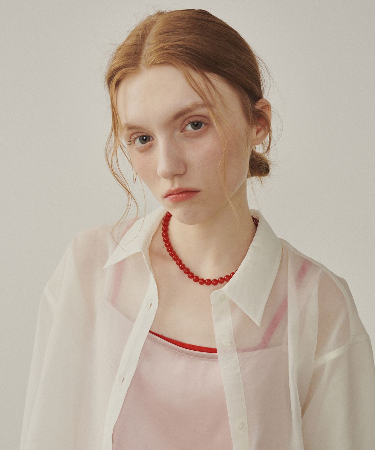 멜리앤로즈(MELLY&ROSE) Red Agate 네크리스(315340)