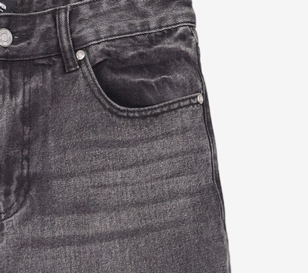 피스워커(PIECE WORKER) Essential Black Jean / Semi Wide 31