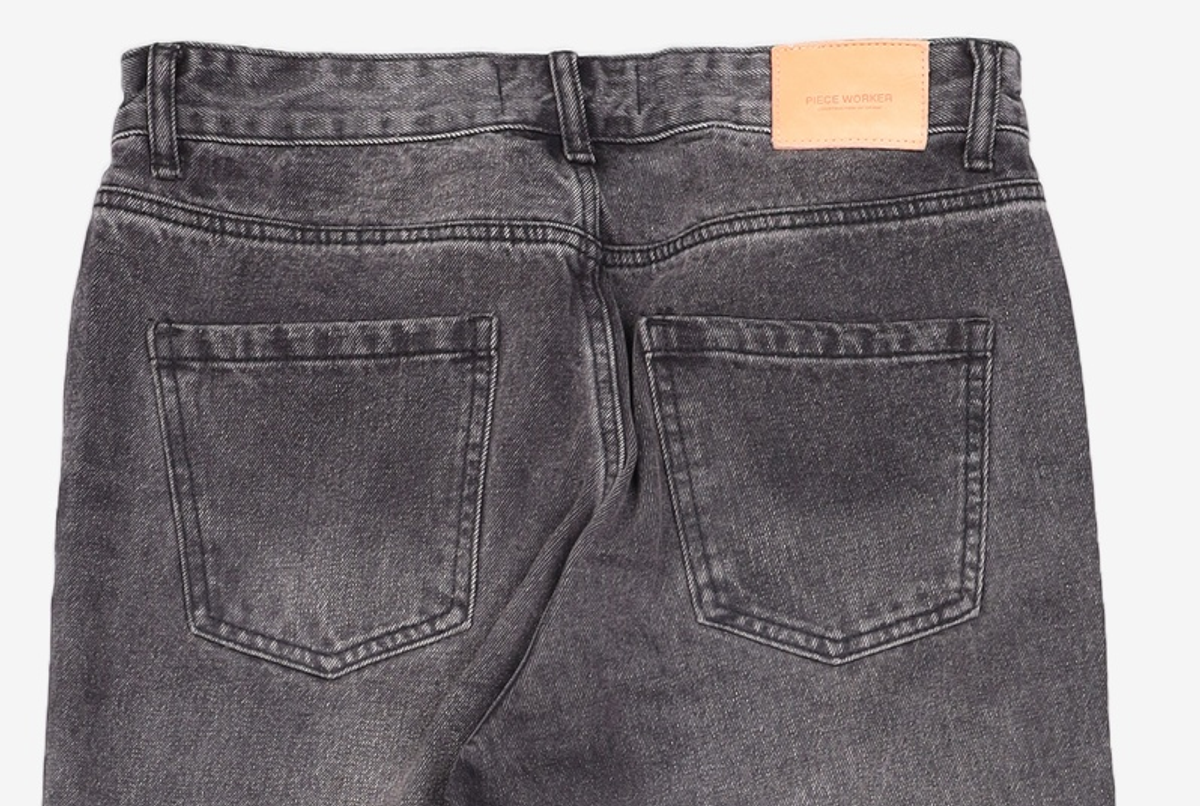 피스워커(PIECE WORKER) Essential Black Jean / Semi Wide 31