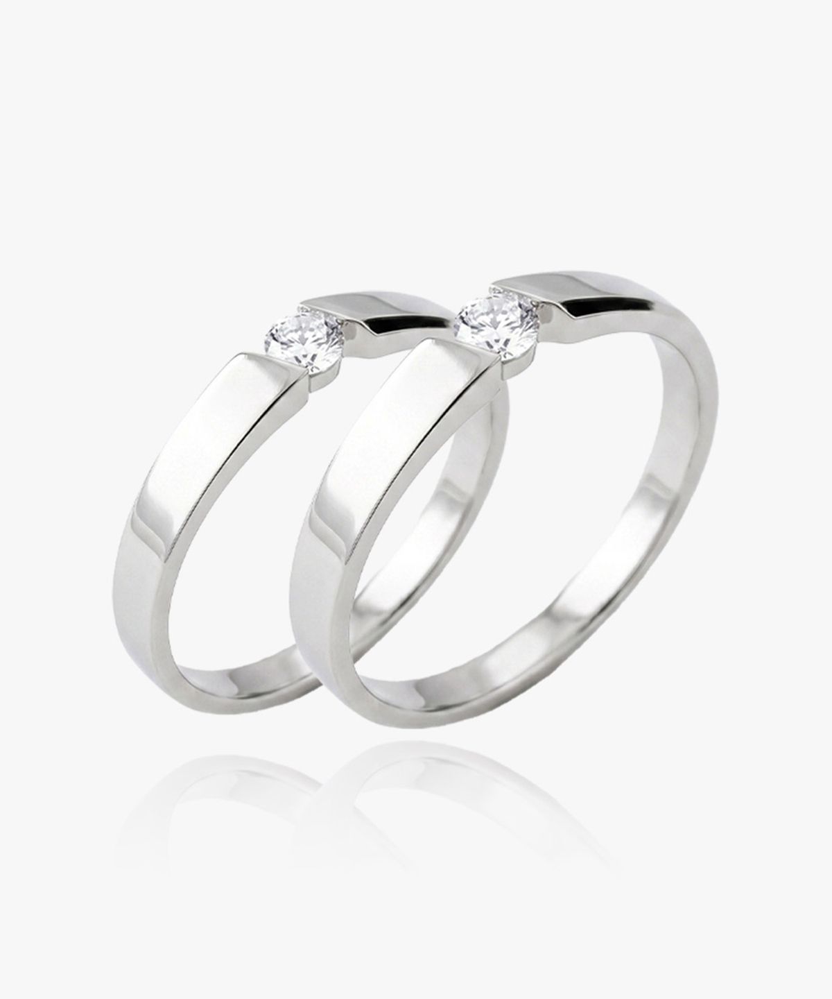 엘렌쥬얼리(HELENE JEWELRY) 실버 Silver 925 엘리샤 커플 링 은 반지