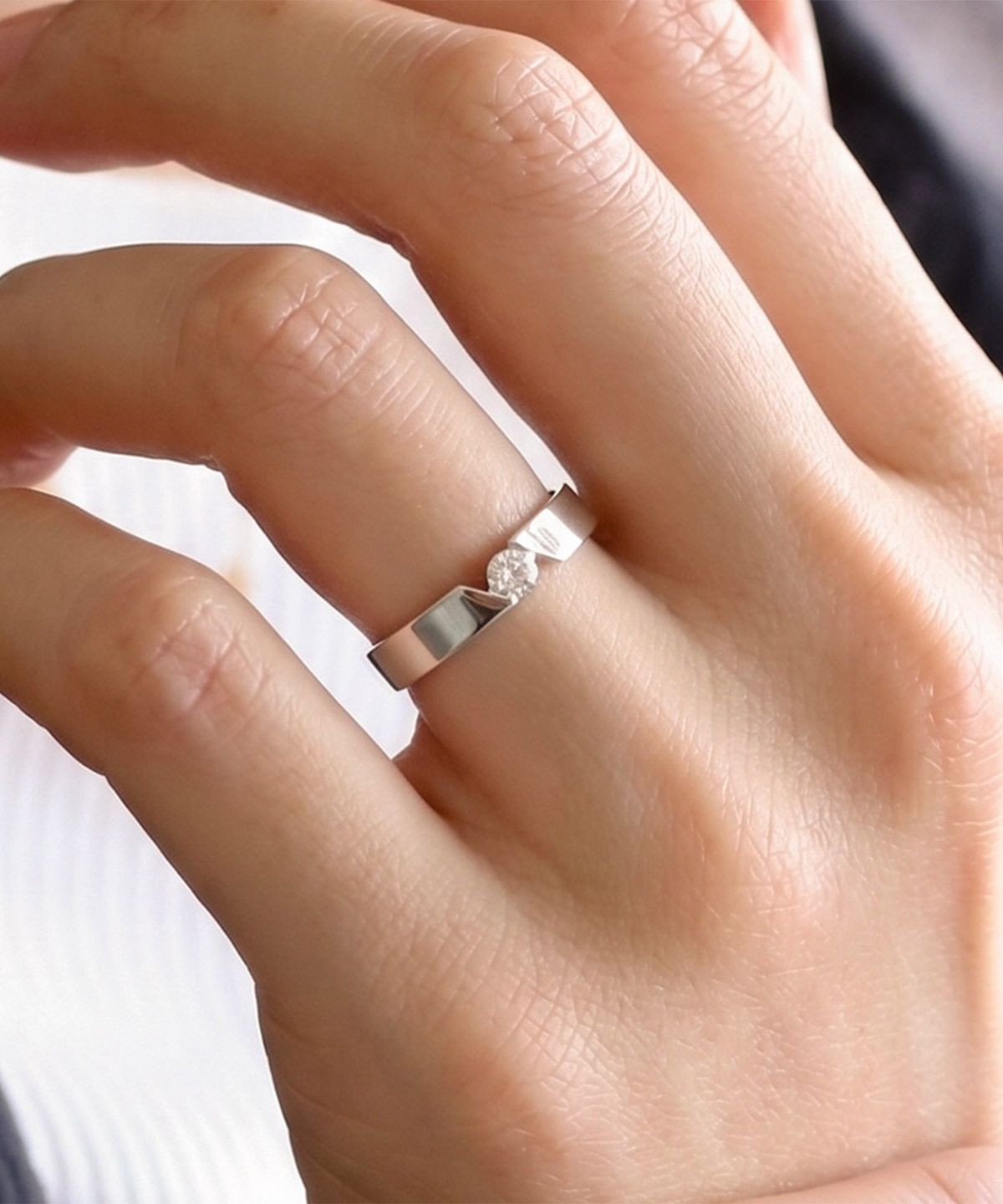 엘렌쥬얼리(HELENE JEWELRY) 실버 Silver 925 엘리샤 커플 링 은 반지