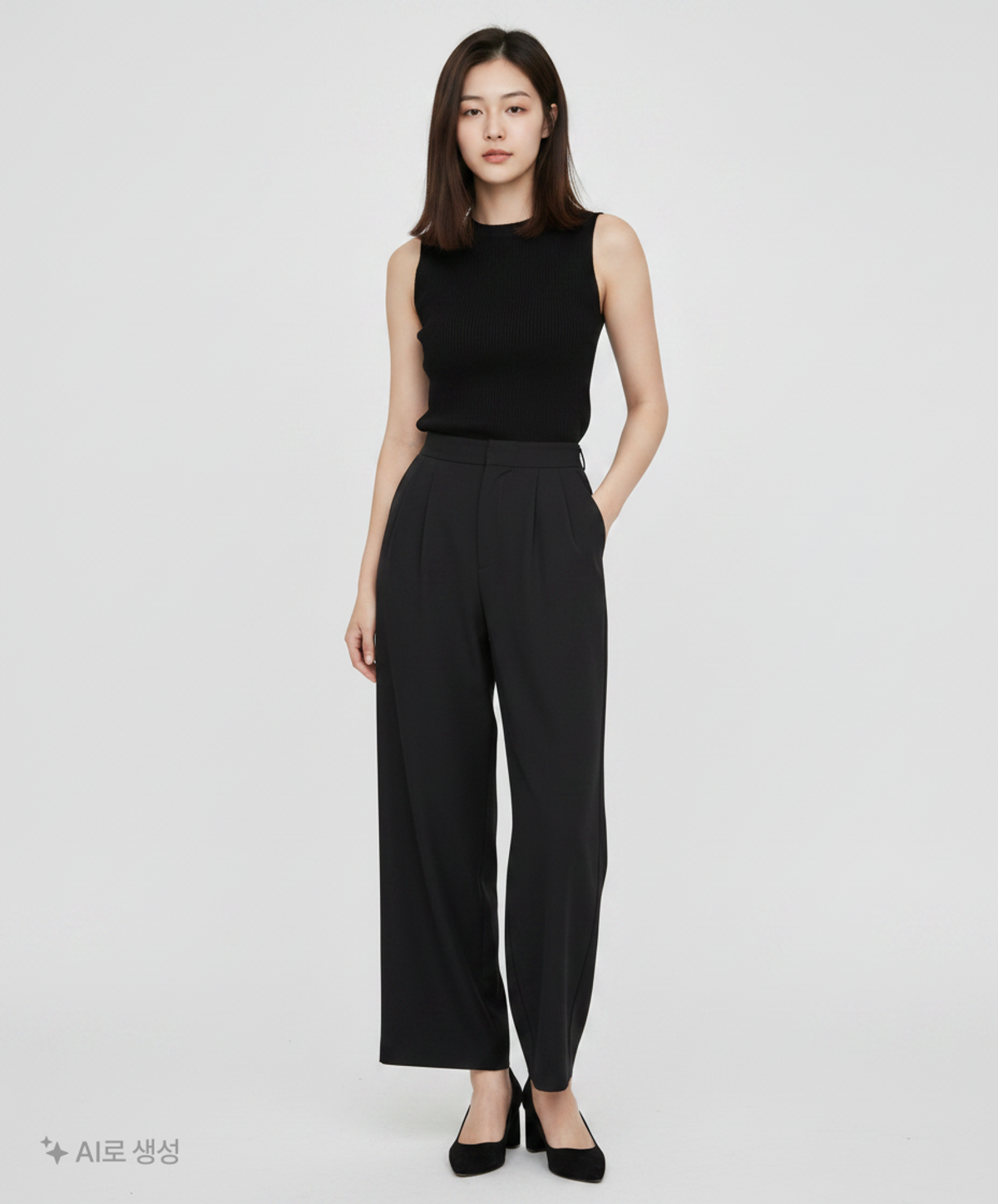 미쏘(MIXXO) 핏업팬츠_165cm 10부 와이드 MIWTWD340A 30