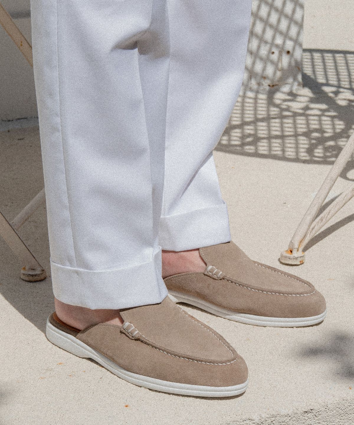 올클래식(ALLCLASSIC) ALC4413W 리조트 뮬_taupe suede