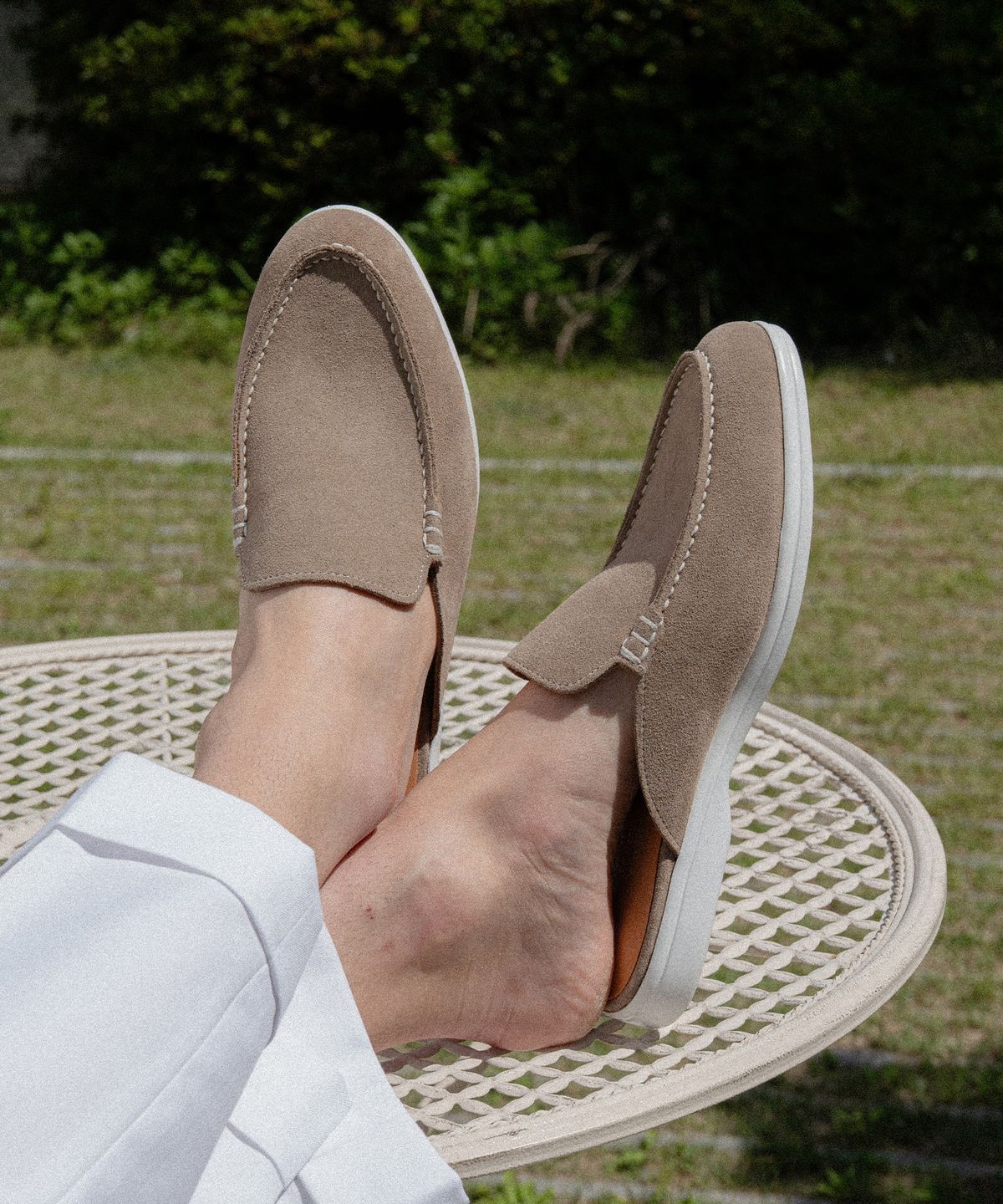 올클래식(ALLCLASSIC) ALC4413W 리조트 뮬_taupe suede