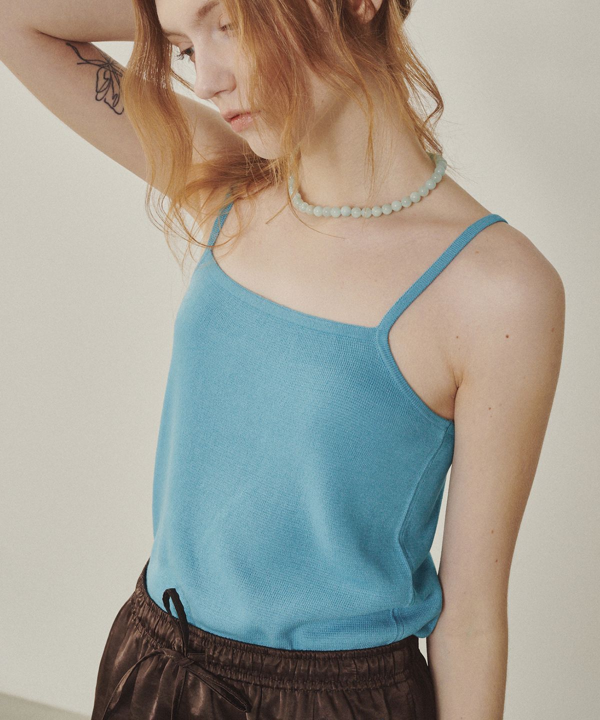 멜리앤로즈(MELLY&ROSE) Green Angelite 네크리스(315341)