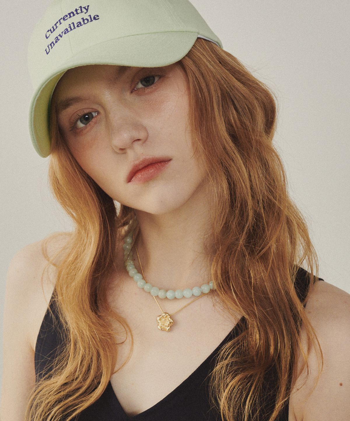 멜리앤로즈(MELLY&ROSE) Green Angelite 네크리스(315341)
