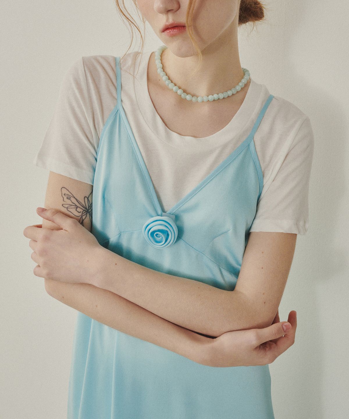 멜리앤로즈(MELLY&ROSE) Green Angelite 네크리스(315341)