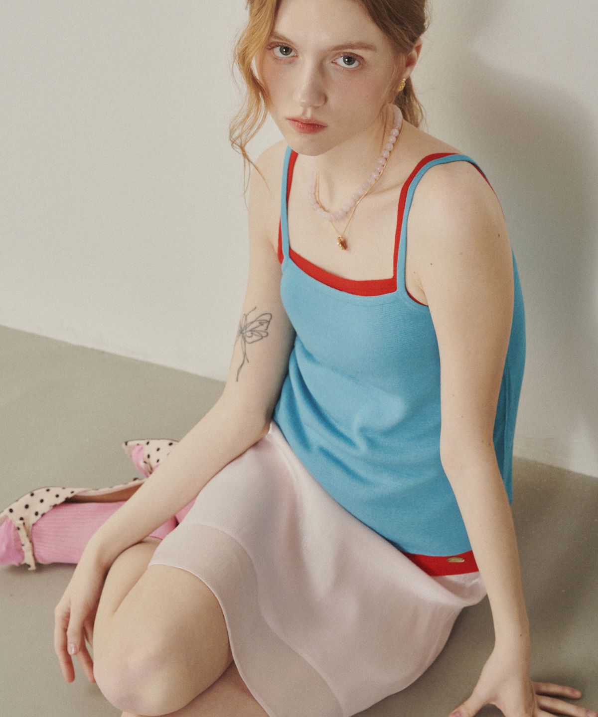 멜리앤로즈(MELLY&ROSE) Rose gemstone 네크리스(315342)