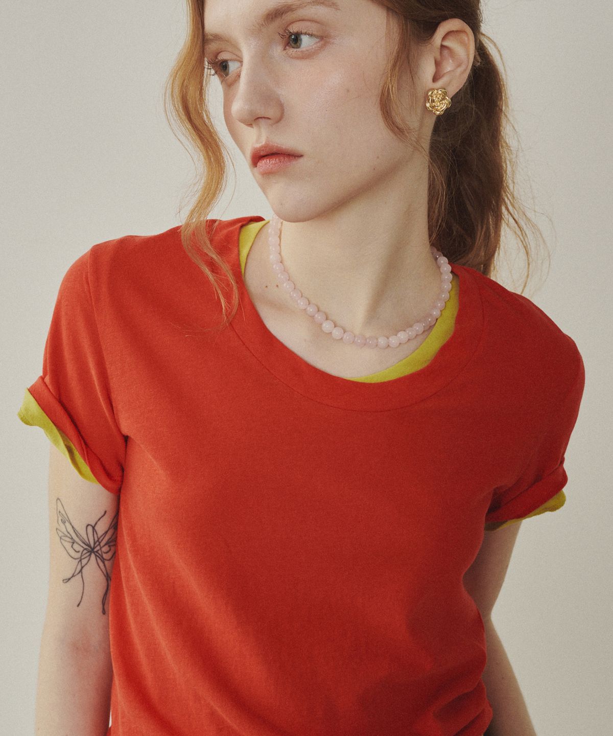 멜리앤로즈(MELLY&ROSE) Rose gemstone 네크리스(315342)