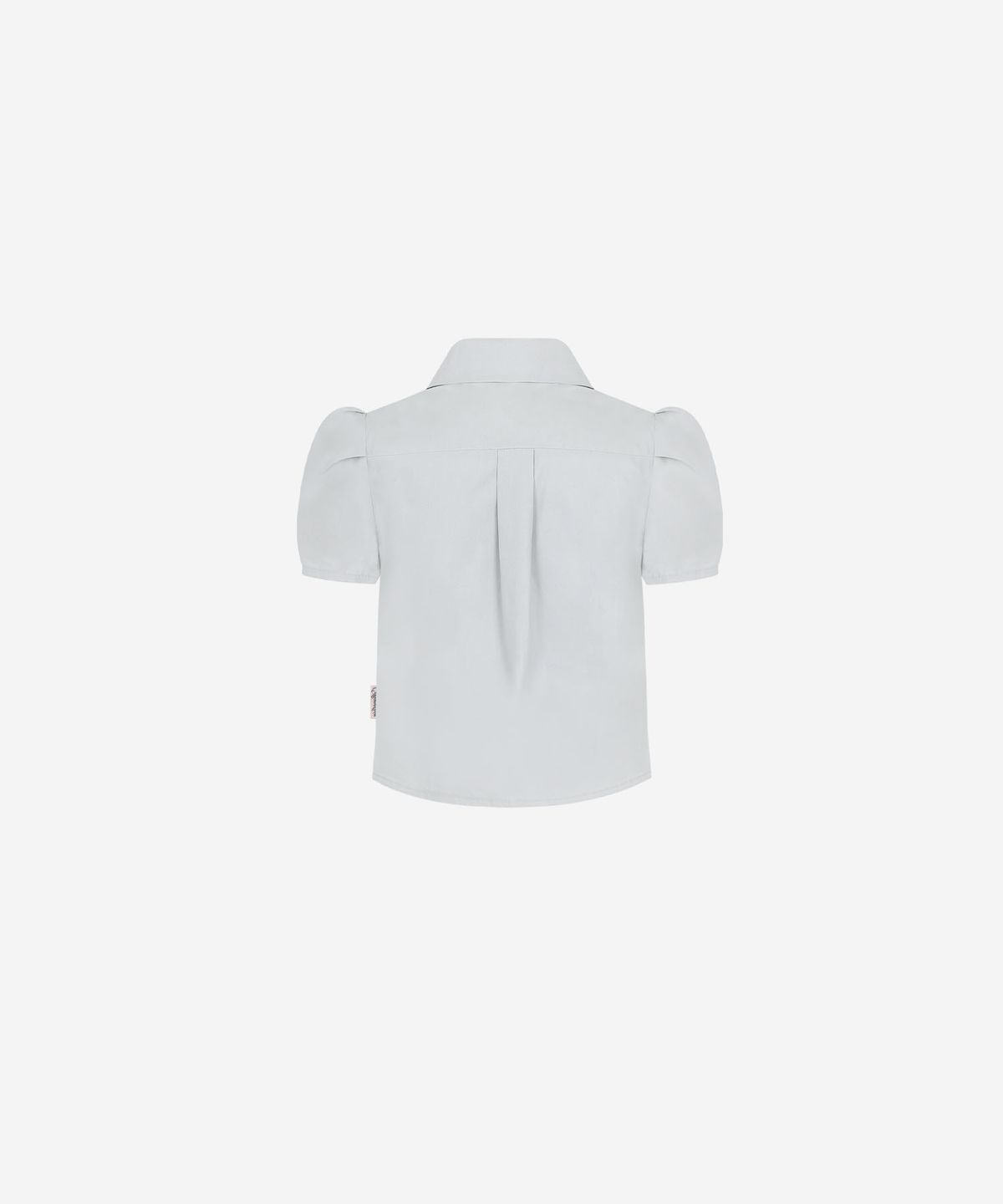 뉴얼린(NEWALRIN) NEWALRIN Emblem Pin tuck Shirt Top(3Colors)