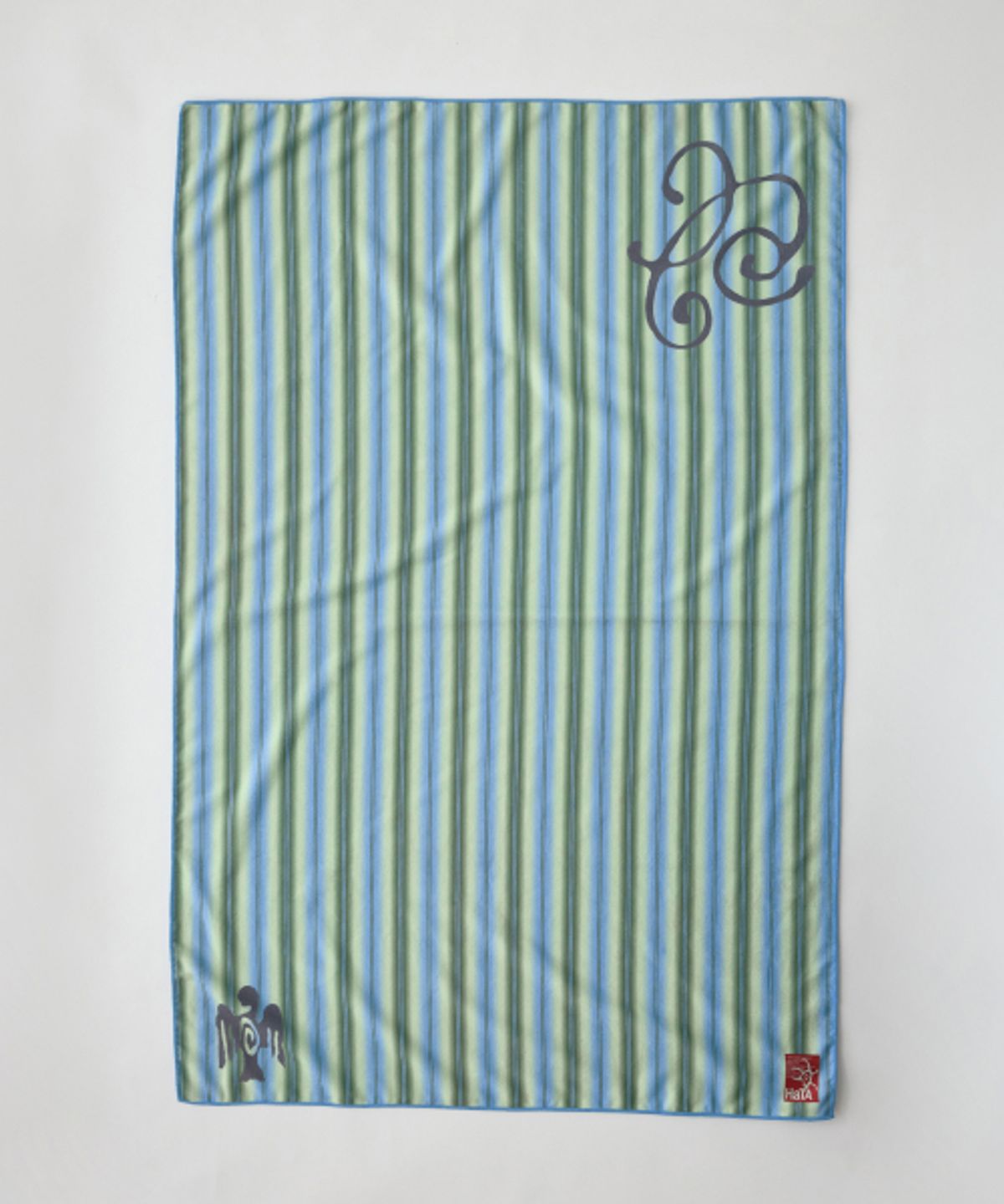 하타(HATA) Beach Towel_Olive Stripe