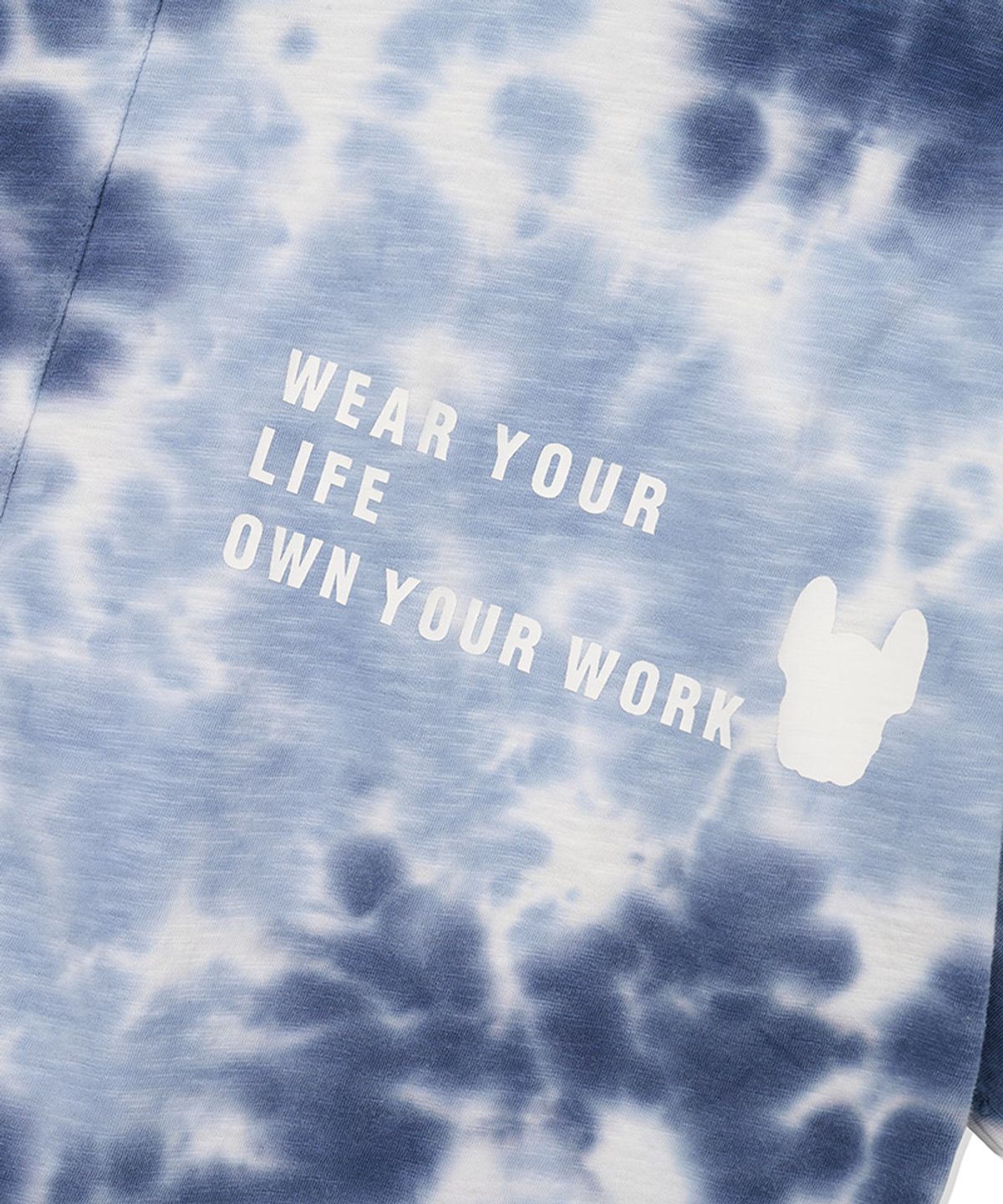 라이프워크(LIFEWORK) 여성) 크럼플다잉 언발란스 반팔 티셔츠