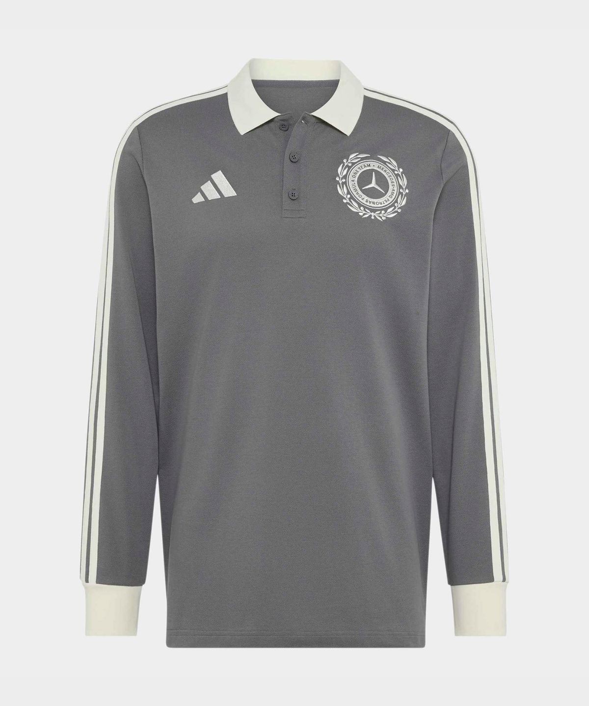아디다스(ADIDAS) 메르세데스 AMG 페트로나스 포뮬러 1 팀 실버 애로우 아이콘 폴로 - 그레이 / KS2243