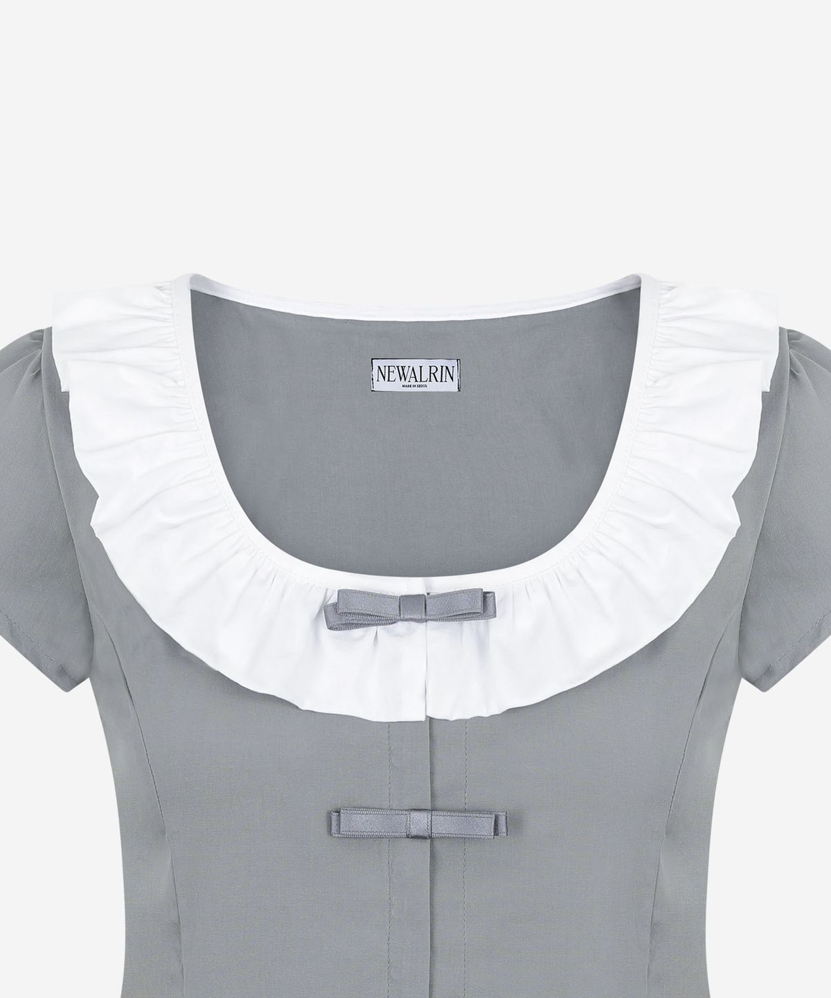뉴얼린(NEWALRIN) Bebe Ribbon Frill Blouse(3colors)