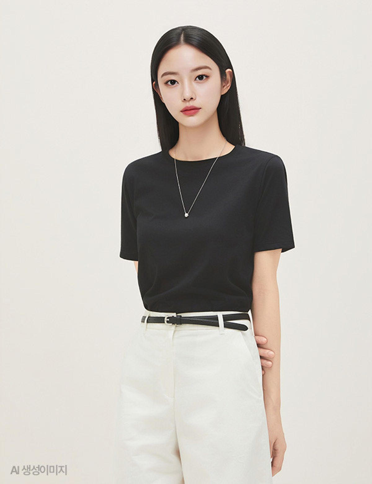 로엠(ROEM) 올데이 베이직 R넥 티셔츠 RMHWG24R01