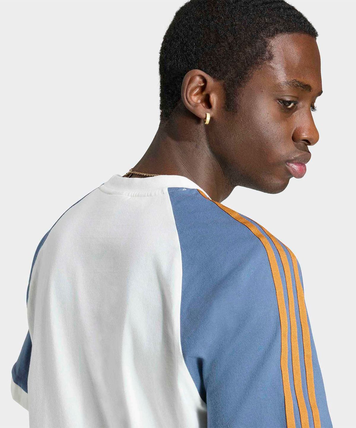 아디다스(ADIDAS) 워시드 칼리 티 - 화이트:블루 / KX1261