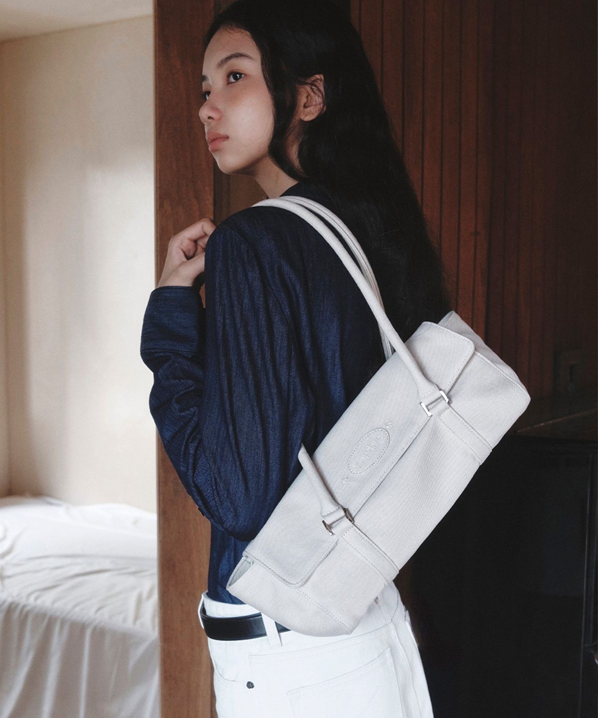 버던(VERDAN) Notte Duffle Bag_ivory