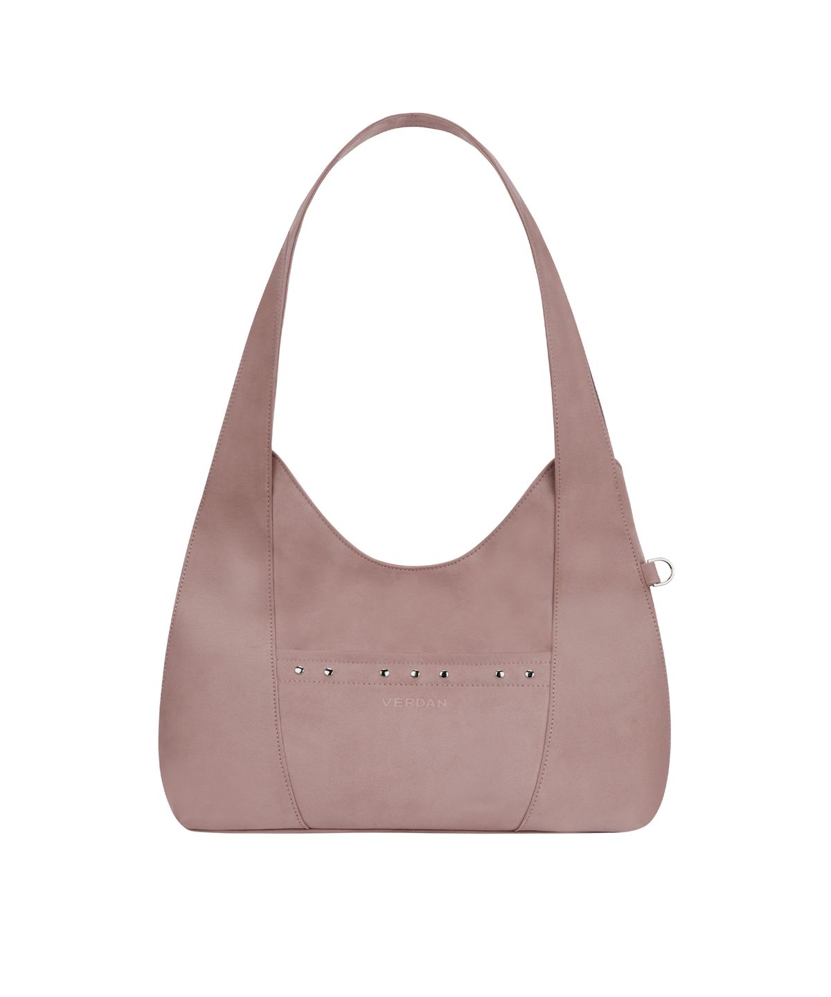 버던(VERDAN) Aube Suede Shopper Bag_rose