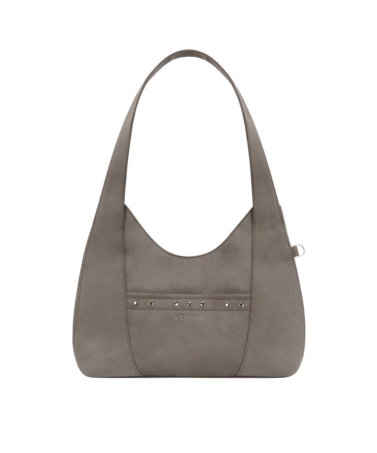 버던(VERDAN) Aube Suede Shopper Bag_grey