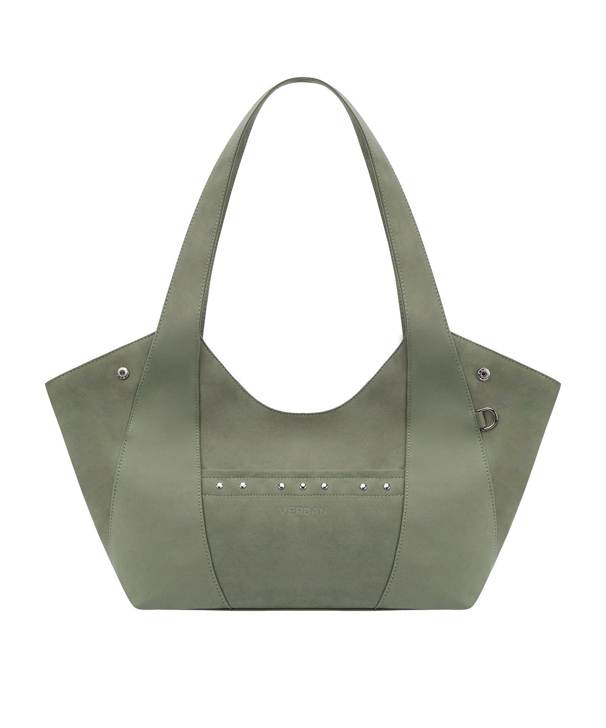 버던(VERDAN) Aube Suede Shopper Bag_green