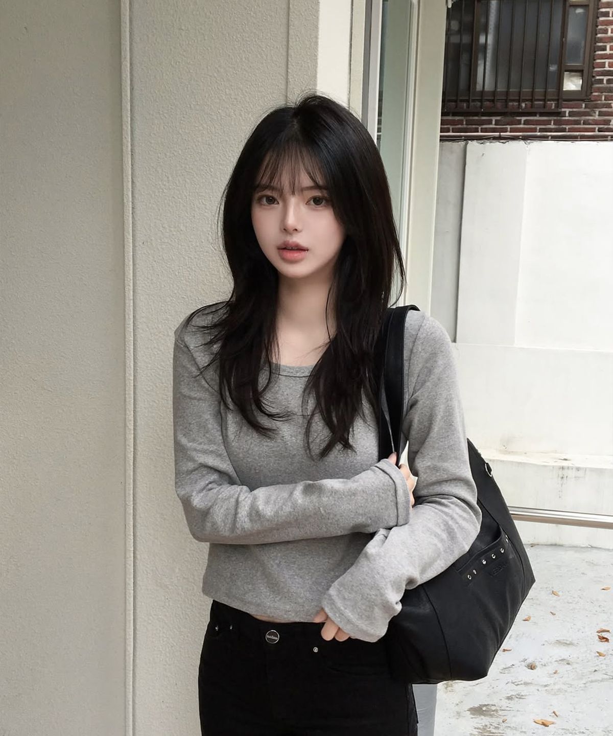 버던(VERDAN) Aube Soft Shopper Bag_black