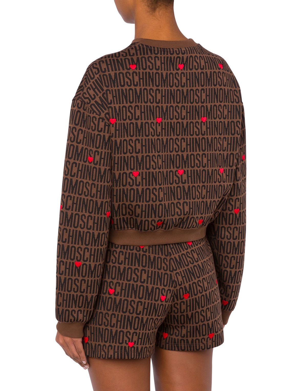 모스키노(MOSCHINO) 로고하트 올오버 니트