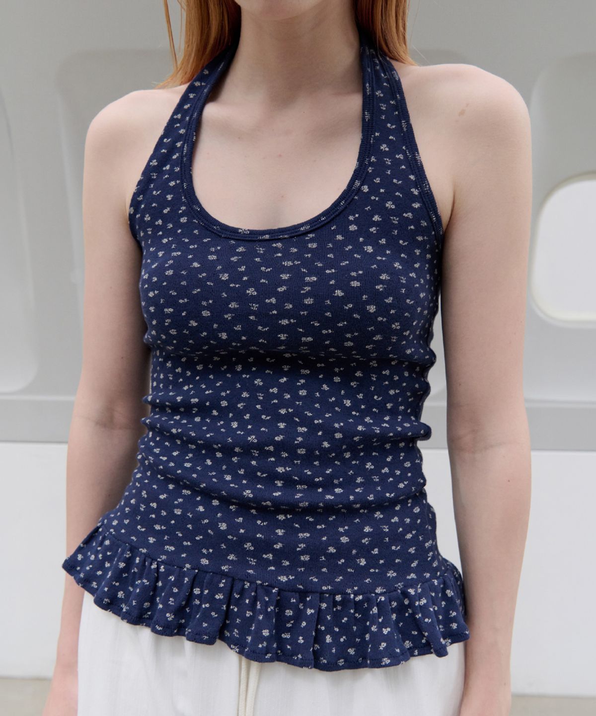 토아베(TOAVE) Little Flower Halter Neck Top (2 Color)