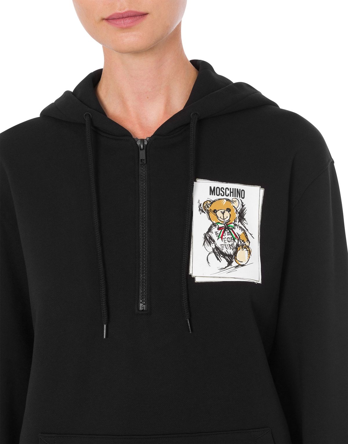 모스키노(MOSCHINO) 테디 패치 후디