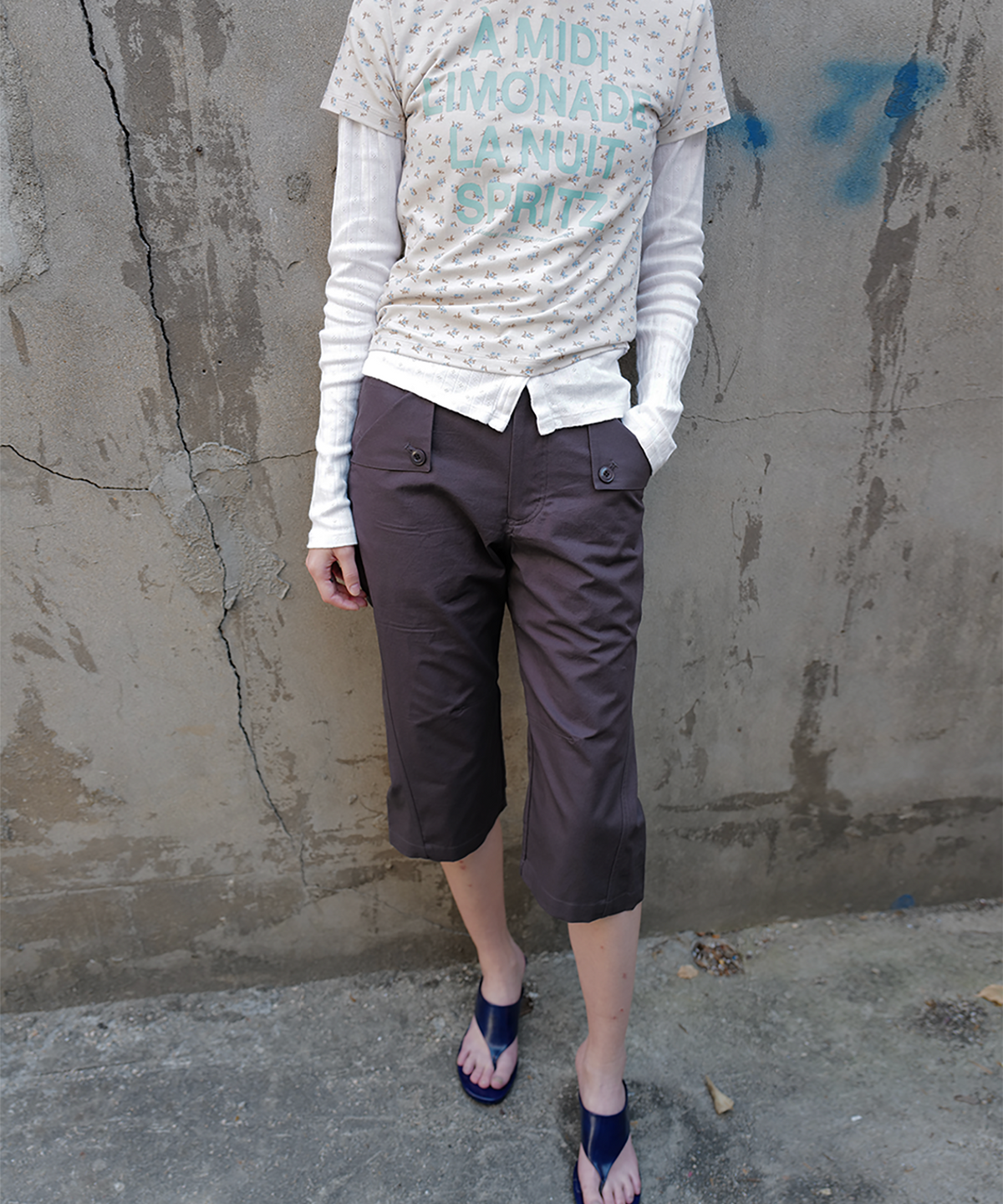 파버(FABEUR) MADAME TYPO T-SHIRT (BEIGE)