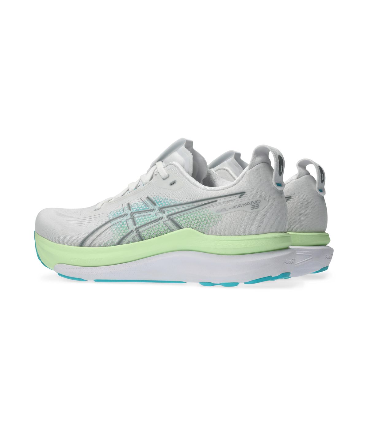 아식스(ASICS) 젤-카야노 33 남성 엑스트라 와이드 - 화이트:에너지아쿠아 / 1011C229-100