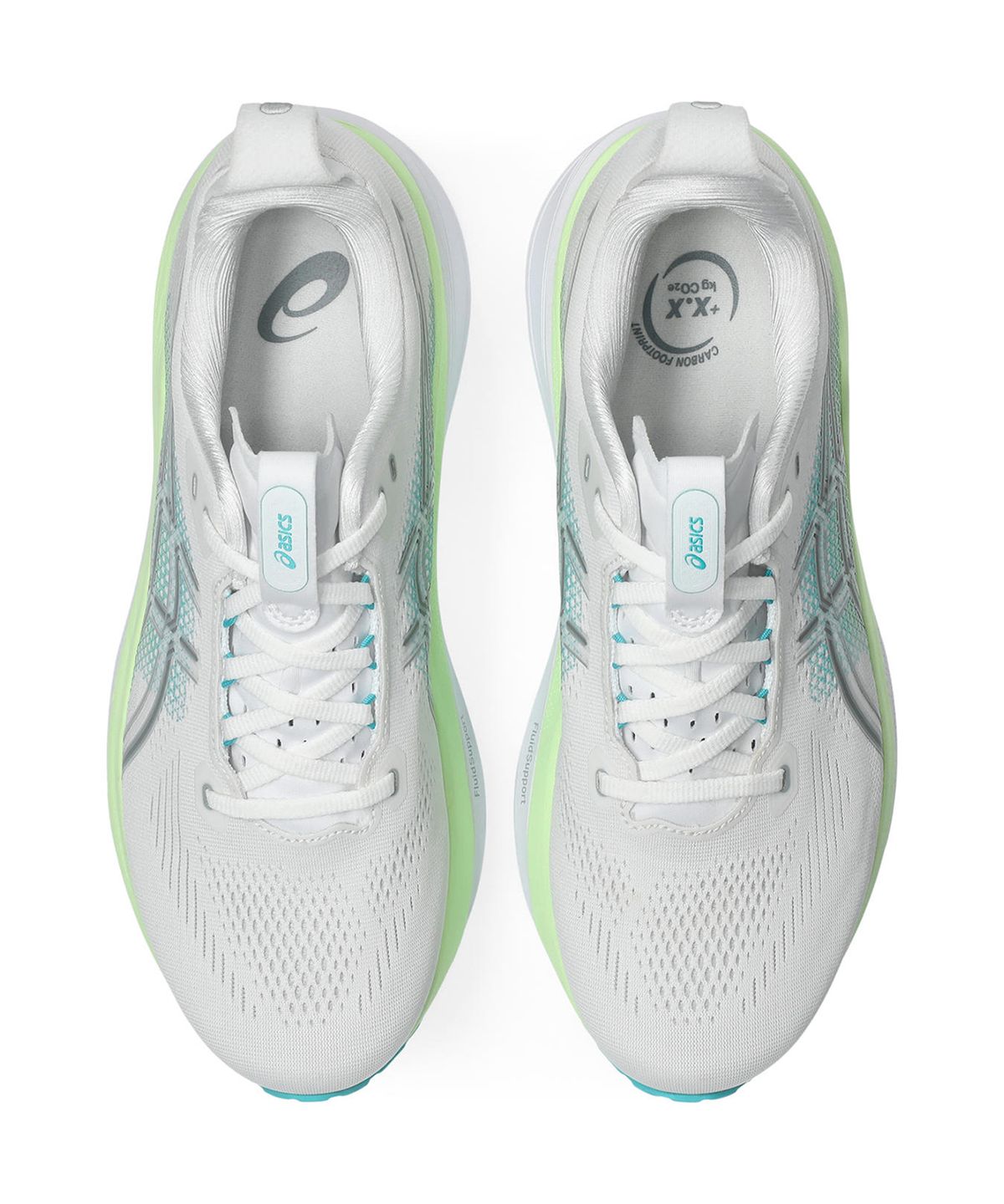아식스(ASICS) 젤-카야노 33 남성 엑스트라 와이드 - 화이트:에너지아쿠아 / 1011C229-100