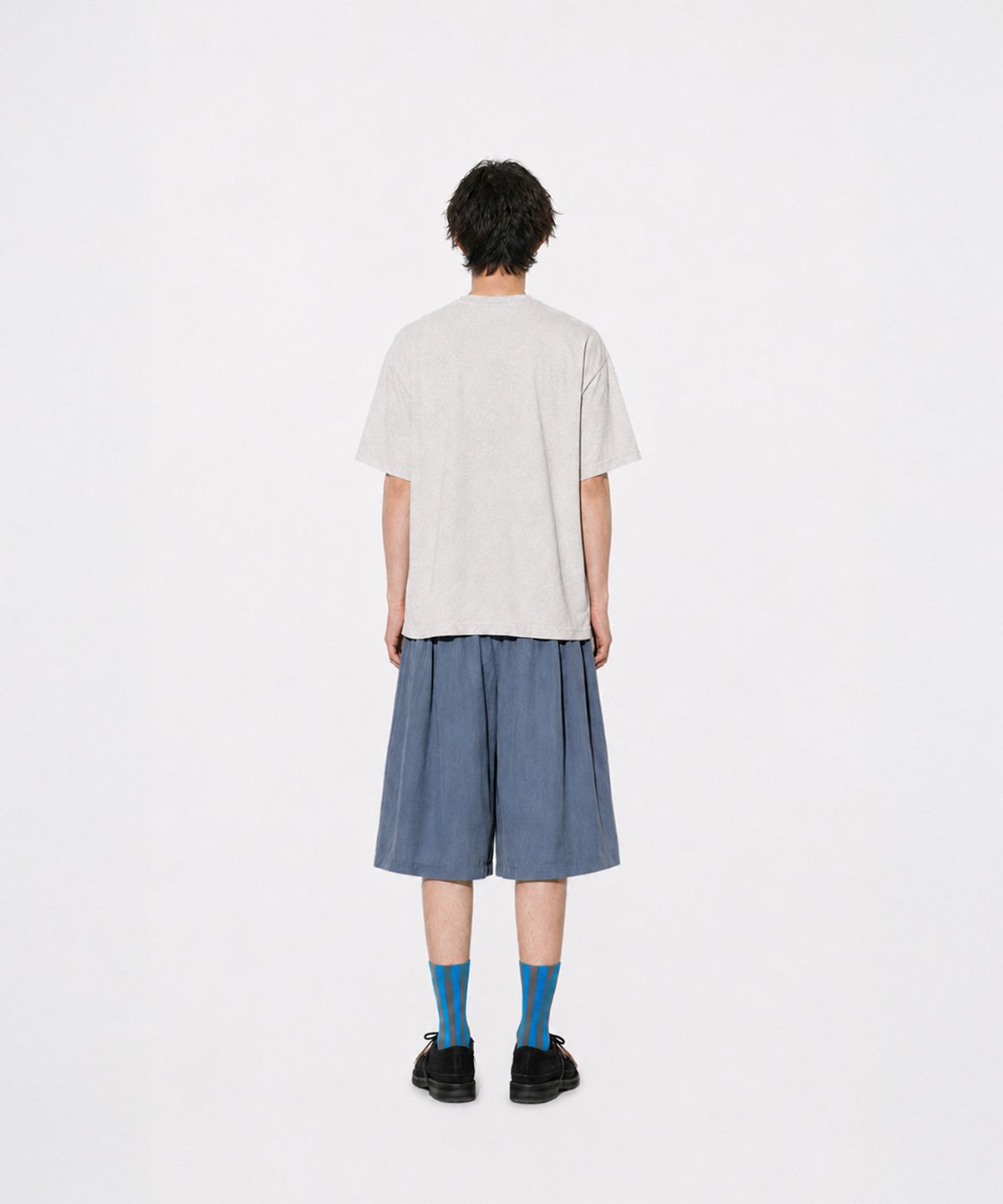 사일라스(SAILAS) P03 Pleats Shorts_BL