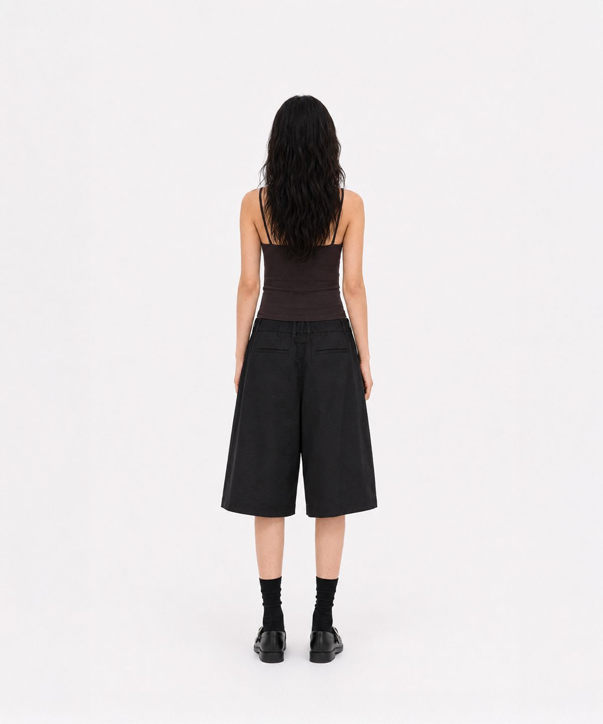사일라스(SAILAS) P03 Pleats Shorts_BK