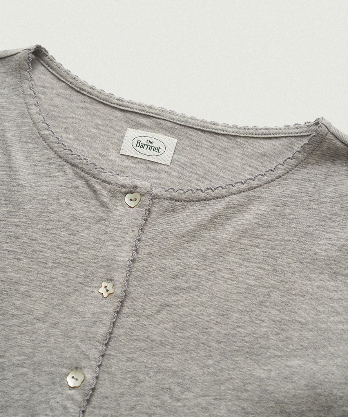 더바넷(THEBARNNET) Roen Sheer Cardigan_Grey
