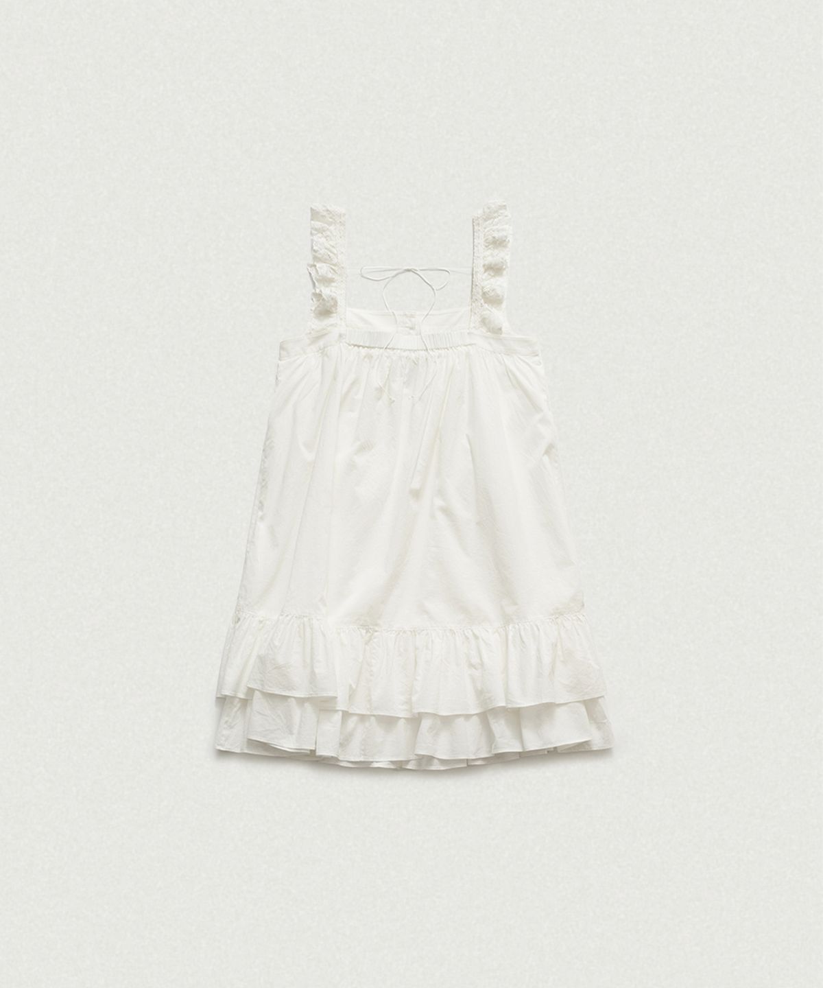 더바넷(THEBARNNET) Ain Ruffle Square Neck Dress_White