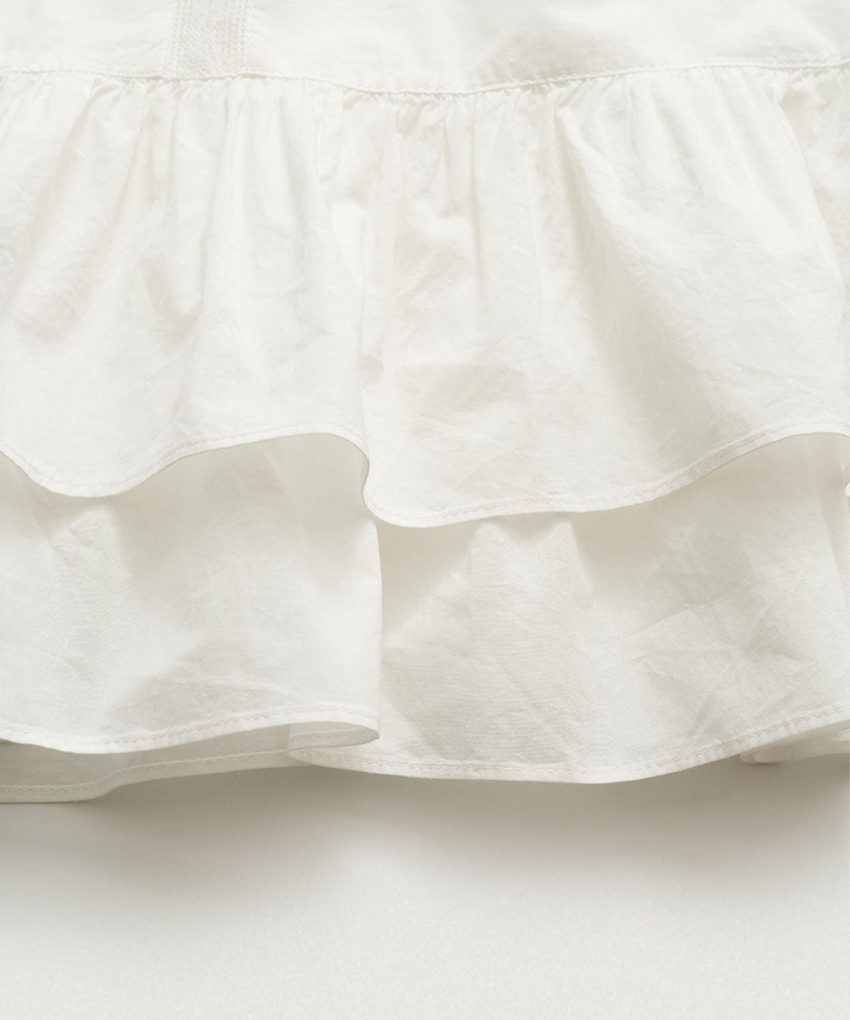 더바넷(THEBARNNET) Ain Ruffle Square Neck Dress_White