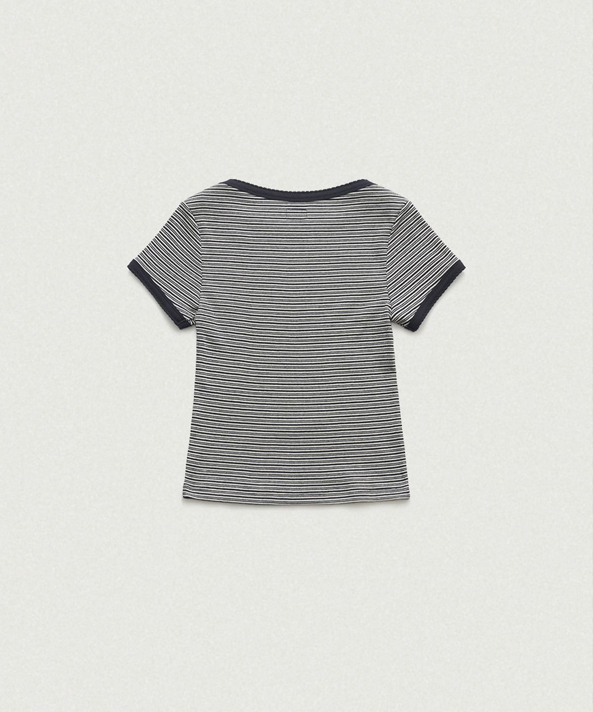 더바넷(THEBARNNET) Noelle Boat Neck Stripe Slim Top_Navy