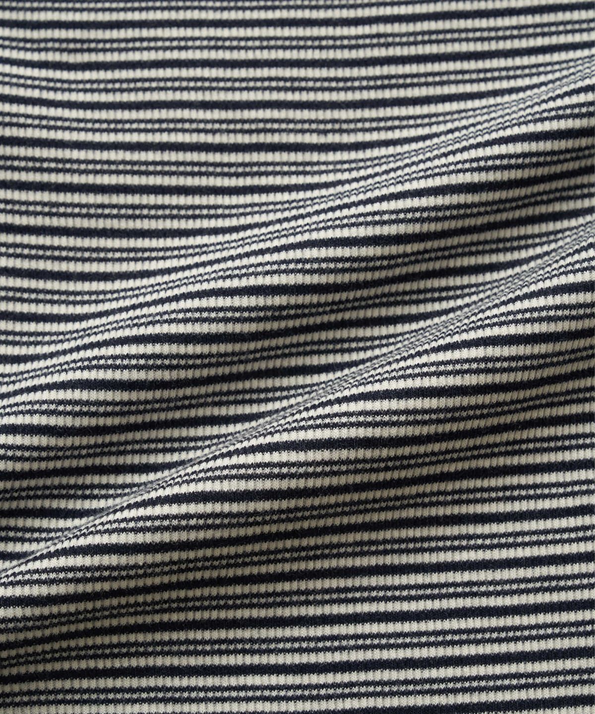 더바넷(THEBARNNET) Noelle Boat Neck Stripe Slim Top_Navy