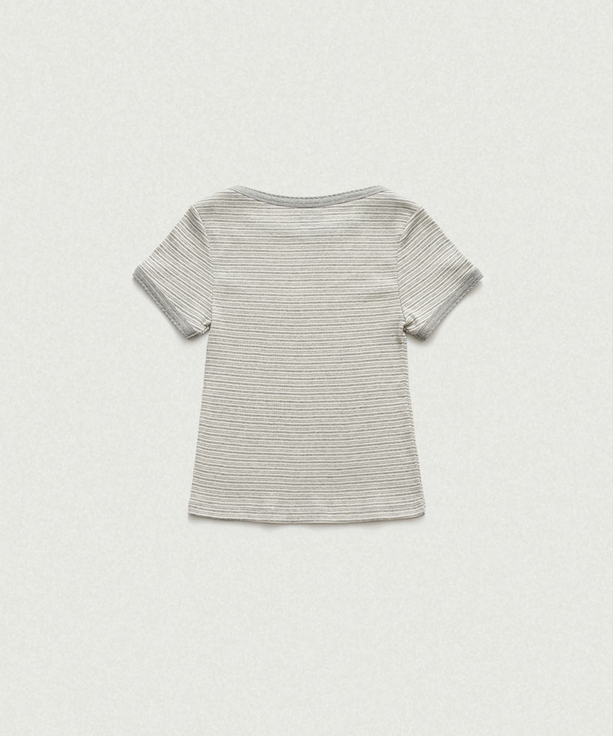 더바넷(THEBARNNET) Noelle Boat Neck Stripe Slim Top_Grey